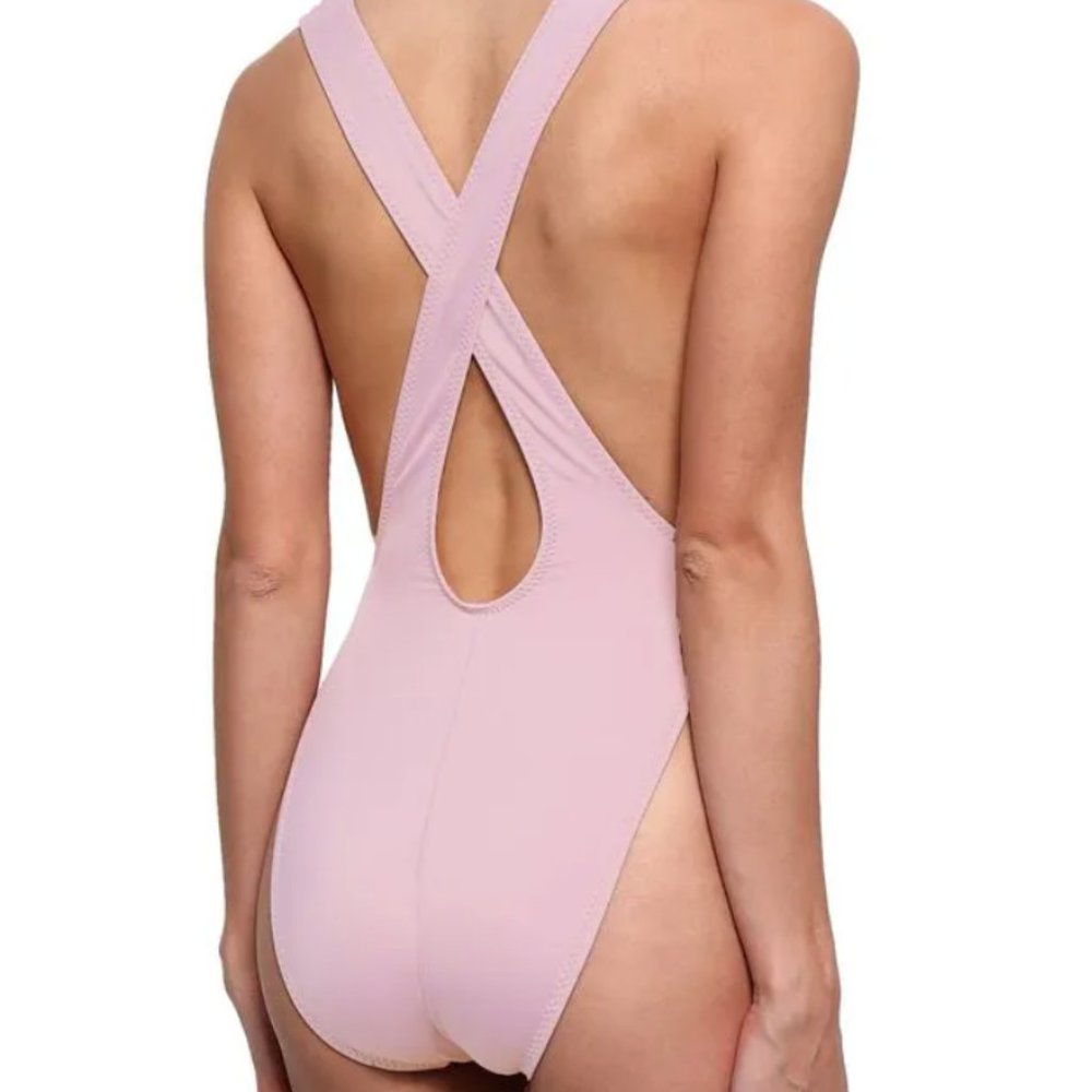Norma Kamali V Neck One Piece Swimsuit